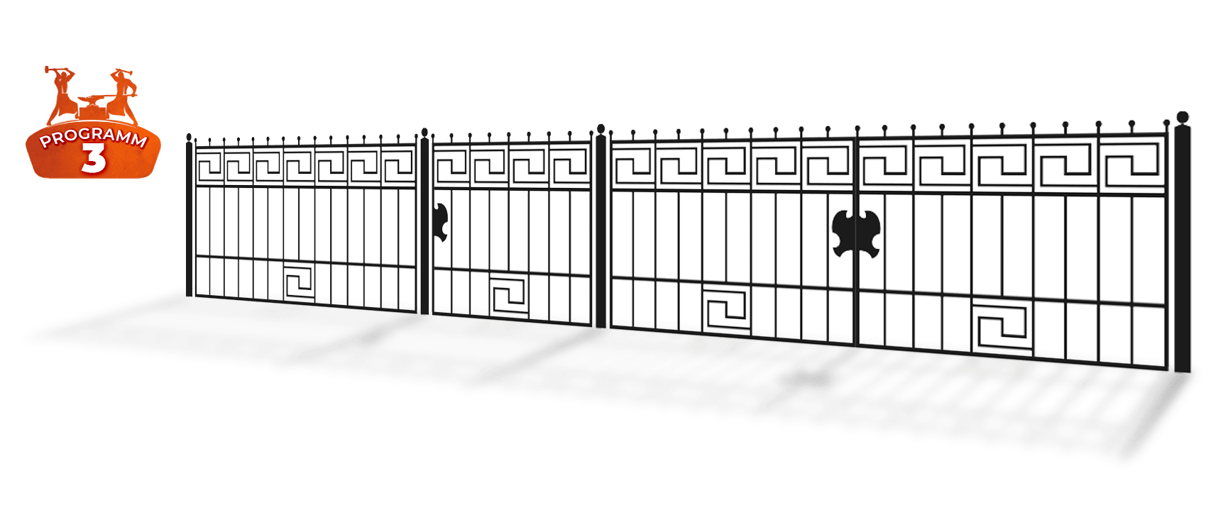 maßgefertigte schmiedeeiserne zäune