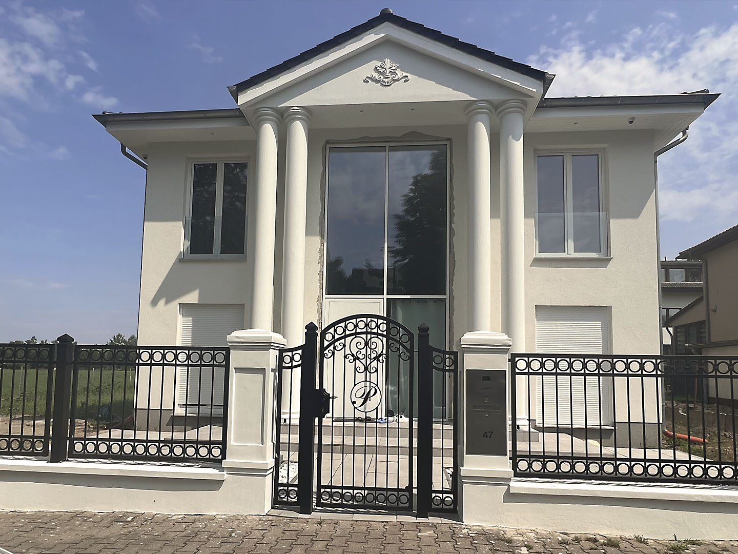 zaun mit montage aus polen