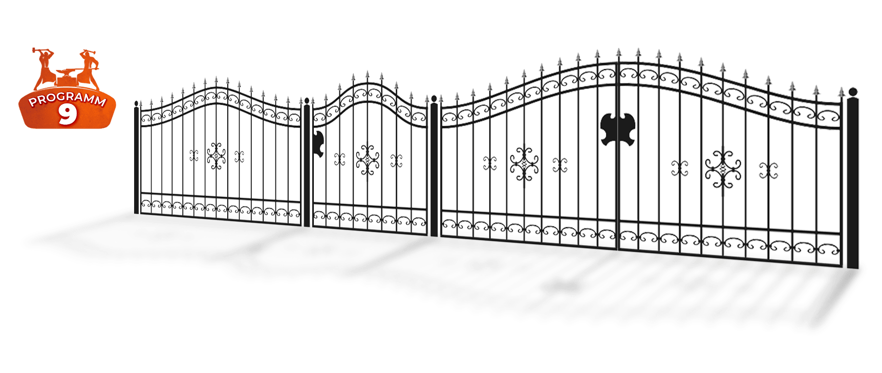 design metallzäune polen