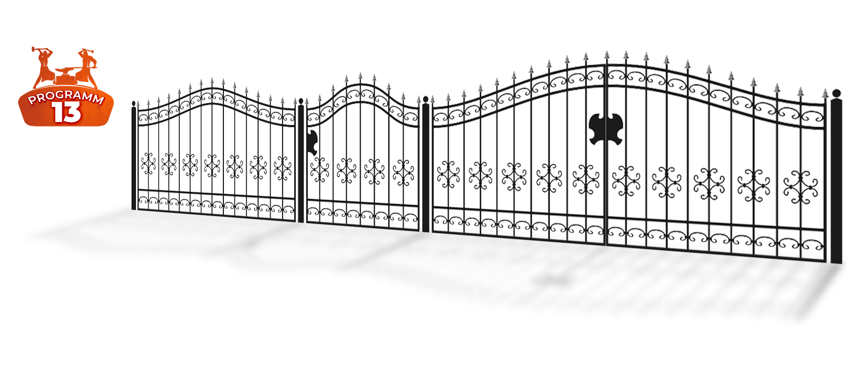 kunstvolle schmiedeeisen zäune