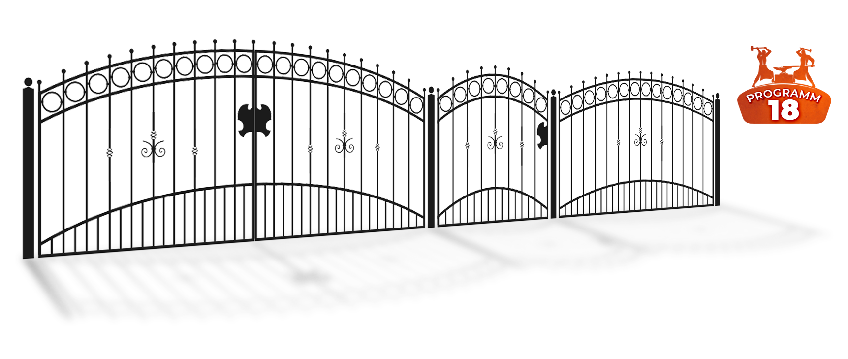 metallzaun modern design