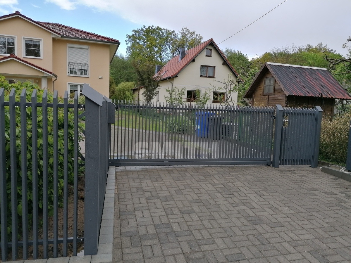 einfahrtstor metall falkensee 2