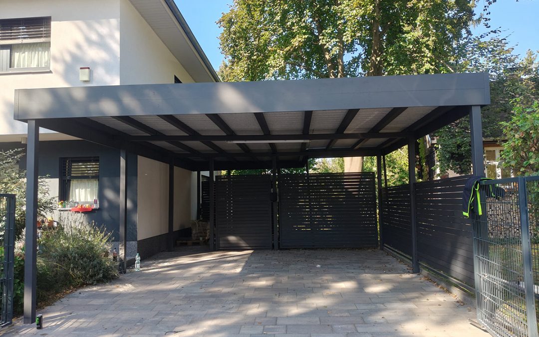 Carport aus Metall: Stahl oder Aluminium, Maße, Genehmigung und Preise